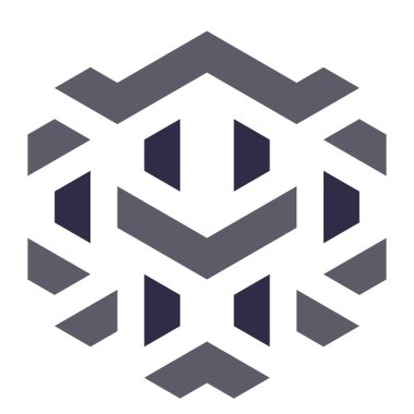  Altıgen Üçgen Paketli 3 boyutlu illüzyon soyut illüstrasyon