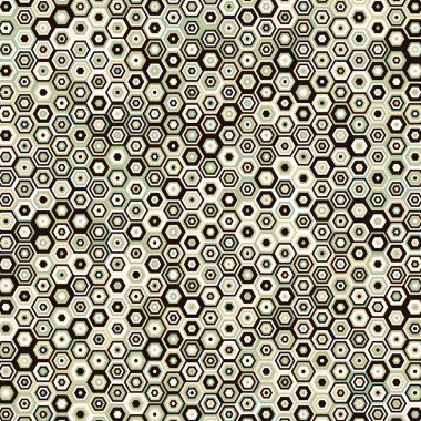  Altıgen Labirent deseni soyut illüstrasyon