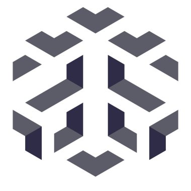  Altıgen Üçgen Paketli 3 boyutlu illüzyon soyut illüstrasyon