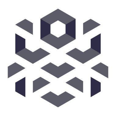  Altıgen Üçgen Paketli 3 boyutlu illüzyon soyut illüstrasyon