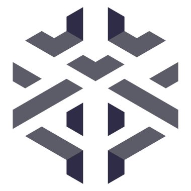  Altıgen Üçgen Paketli 3 boyutlu illüzyon soyut illüstrasyon