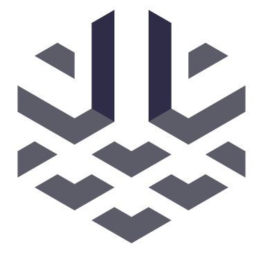  Altıgen Üçgen Paketli 3 boyutlu illüzyon soyut illüstrasyon