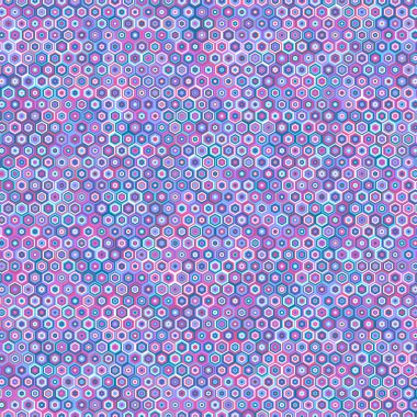  Altıgen Labirent deseni soyut illüstrasyon