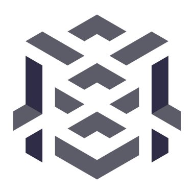  Altıgen Üçgen Paketli 3 boyutlu illüzyon soyut illüstrasyon