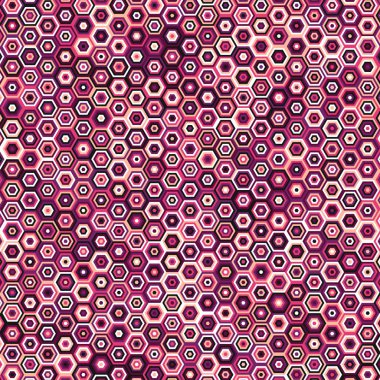  Altıgen Labirent deseni soyut illüstrasyon