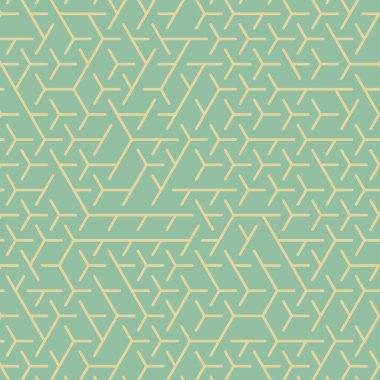  Altıgen Labirent deseni soyut illüstrasyon