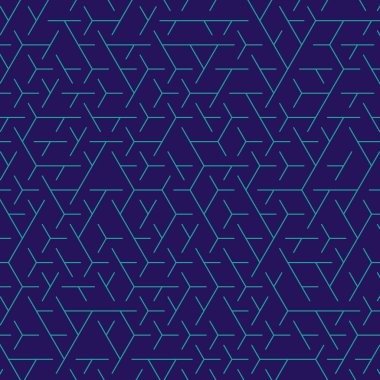  Altıgen Labirent deseni soyut illüstrasyon