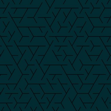  Altıgen Labirent deseni soyut illüstrasyon