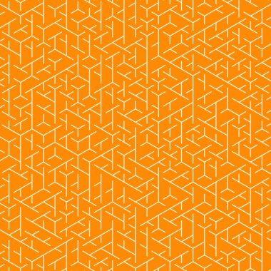  Altıgen Labirent deseni soyut illüstrasyon