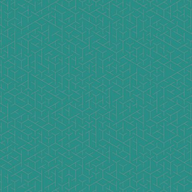  Altıgen Labirent deseni soyut illüstrasyon