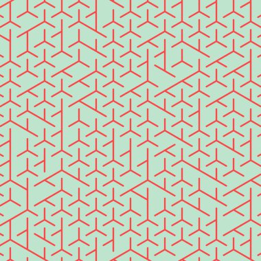  Altıgen Labirent deseni soyut illüstrasyon