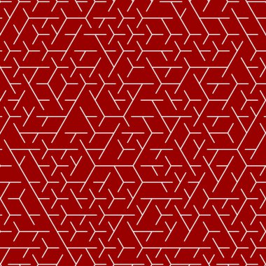  Altıgen Labirent deseni soyut illüstrasyon