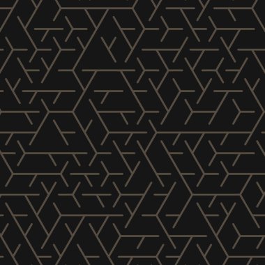  Altıgen Labirent deseni soyut illüstrasyon