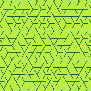  Altıgen Labirent deseni soyut illüstrasyon