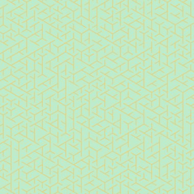  Altıgen Labirent deseni soyut illüstrasyon