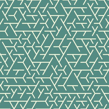  Altıgen Labirent deseni soyut illüstrasyon