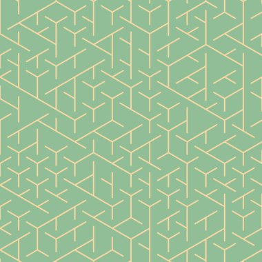  Altıgen Labirent deseni soyut illüstrasyon