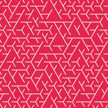  Altıgen Labirent deseni soyut illüstrasyon