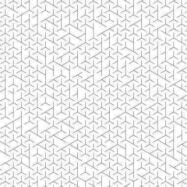  Altıgen Labirent deseni soyut illüstrasyon