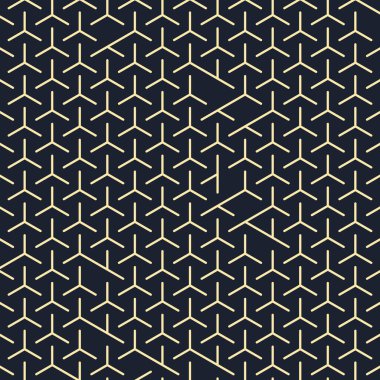  Altıgen Labirent deseni soyut illüstrasyon