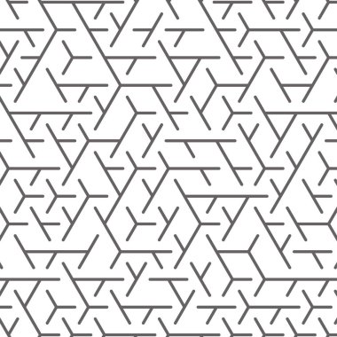  Altıgen Labirent deseni soyut illüstrasyon