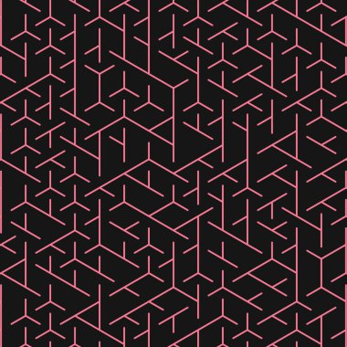  Altıgen Labirent deseni soyut illüstrasyon