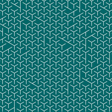  Altıgen Labirent deseni soyut illüstrasyon