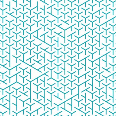  Altıgen Labirent deseni soyut illüstrasyon