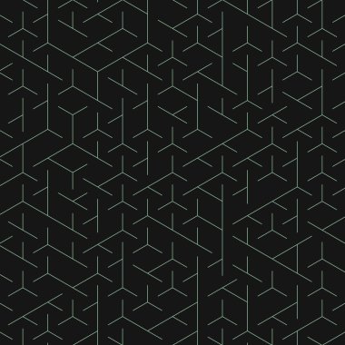  Altıgen Labirent deseni soyut illüstrasyon