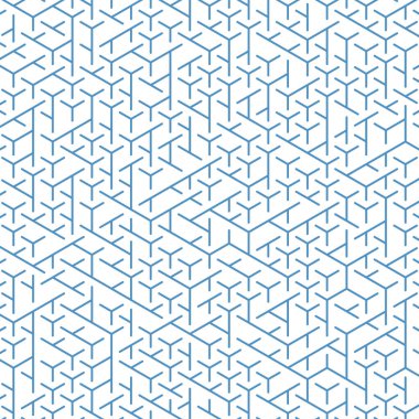  Altıgen Labirent deseni soyut illüstrasyon