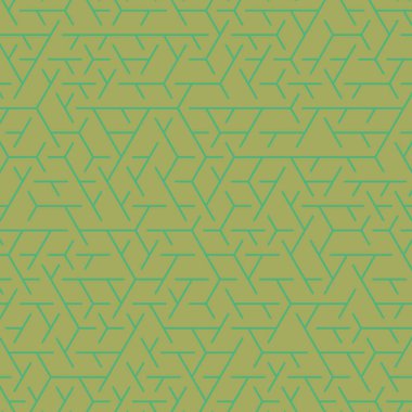  Altıgen Labirent deseni soyut illüstrasyon