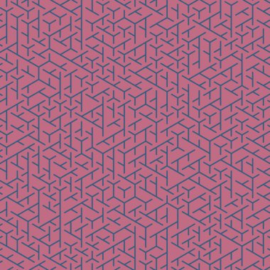  Altıgen Labirent deseni soyut illüstrasyon