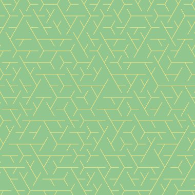  Altıgen Labirent deseni soyut illüstrasyon