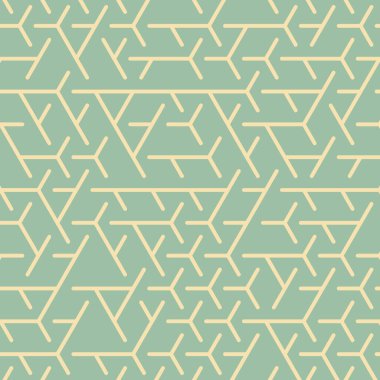  Altıgen Labirent deseni soyut illüstrasyon