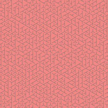  Altıgen Labirent deseni soyut illüstrasyon