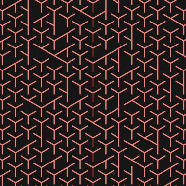  Altıgen Labirent deseni soyut illüstrasyon