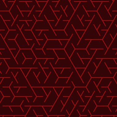  Altıgen Labirent deseni soyut illüstrasyon