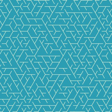  Altıgen Labirent deseni soyut illüstrasyon