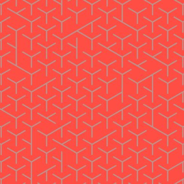  Altıgen Labirent deseni soyut illüstrasyon