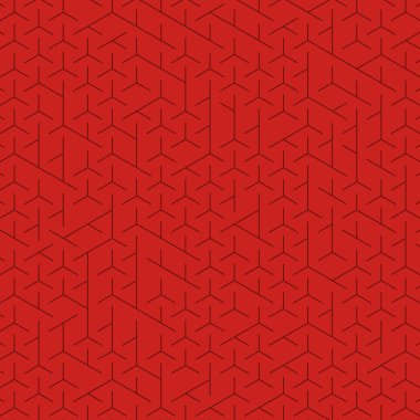  Altıgen Labirent deseni soyut illüstrasyon