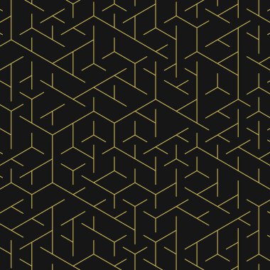  Altıgen Labirent deseni soyut illüstrasyon