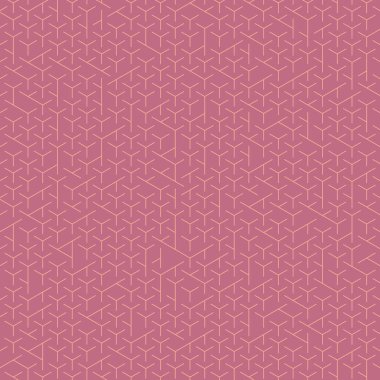  Altıgen Labirent deseni soyut illüstrasyon