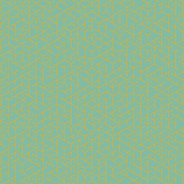  Altıgen Labirent deseni soyut illüstrasyon