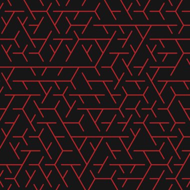  Altıgen Labirent deseni soyut illüstrasyon