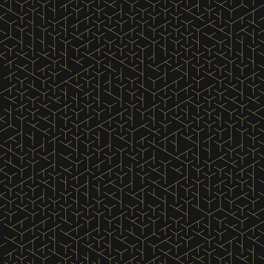  Altıgen Labirent deseni soyut illüstrasyon