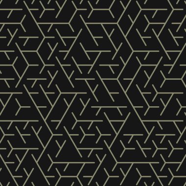  Altıgen Labirent deseni soyut illüstrasyon