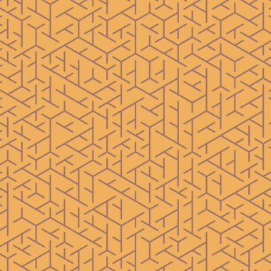  Altıgen Labirent deseni soyut illüstrasyon