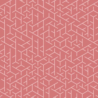  Altıgen Labirent deseni soyut illüstrasyon