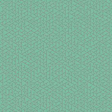  Altıgen Labirent deseni soyut illüstrasyon