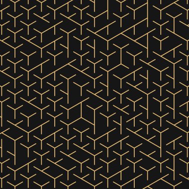  Altıgen Labirent deseni soyut illüstrasyon